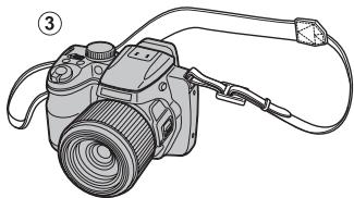 FUJIFILM FINEPIX S8400W - Fixation de la dragonne - 1