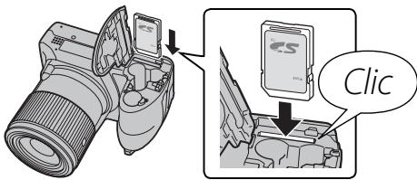 FUJIFILM FINEPIX S8400W - Insérez la carte mémoire. - 1