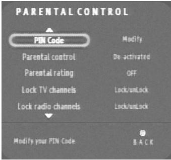 XORO HRT 8200 - Contrôle parental - 3