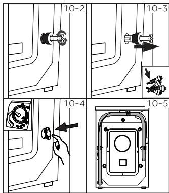 HAIER HW90-B14636N - Dismantle the transportation bolts - 1
