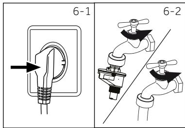 HAIER HW90-B14636N - Raccordement d'eau - 1