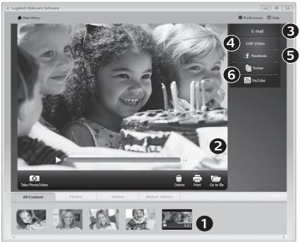 LOGITECH WEBCAM C170 BLACK - Galerie : visionnage et partage - 1