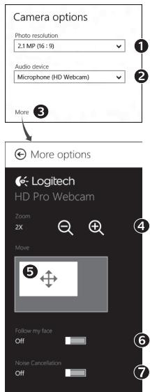 LOGITECH WEBCAM C170 BLACK - Réglage des paramètres de camera - 1