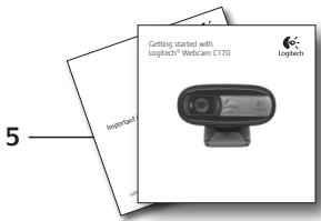 LOGITECH WEBCAM C170 BLACK - 1