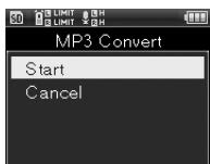OLYMPUS LS-100 - Utilisation de la touche OK - 1