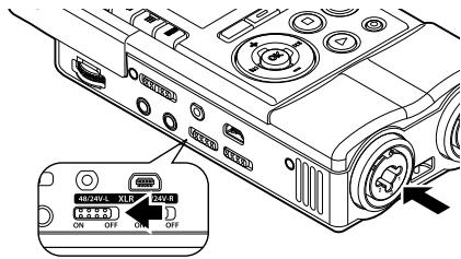 OLYMPUS LS-100 - [Alimentation phantom] sélectionné - 2