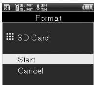 OLYMPUS LS-100 - Formatage [format] - 3