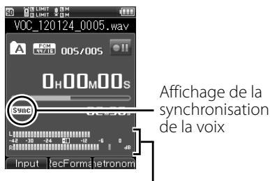 OLYMPUS LS-100 - Enregistrement par synchronisation de la voix [v-sync. rec] - 1