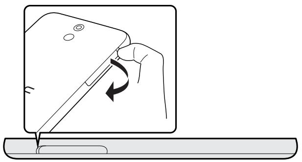 HTC Desire Blanc 610 - Installation de la carte nano SIM - 2
