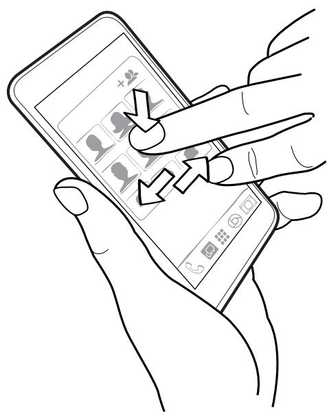 HTC Desire Blanc 610 - Déplacer un widget ou une icône - 1