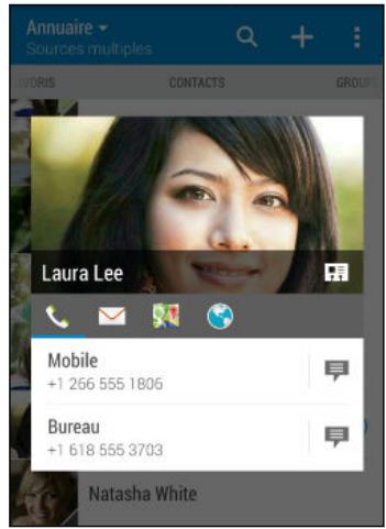 HTC Desire Blanc 610 - Rester en contact - 1
