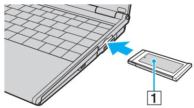 SONY VGN-SZ - Pour insérer un support expresscard - 1