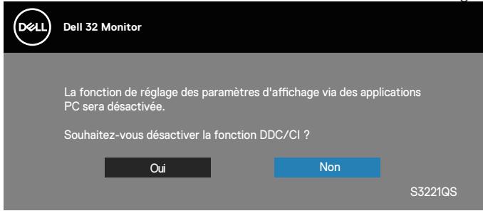 DELL PCS32210S - Messages d'avertissement de l'OSD - 2