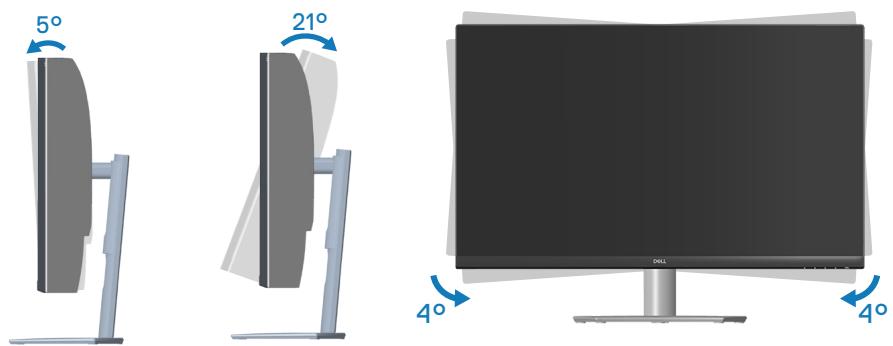 DELL PCS32210S - Utilisation de l'extension verticale et de l'inclinaison - 2