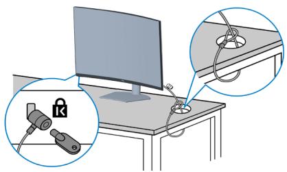 DELL PCS32210S - Sécuriser votre moniteur avec le verrou de sécurité Kensington (optionnel) - 1