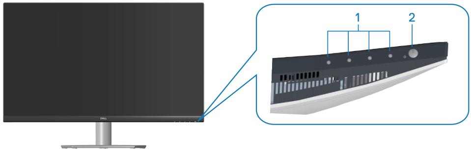 DELL PCS32210S - Identifier les pièces et les commandes - 1