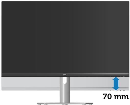 DELL PCS32210S - Utilisation de l'extension verticale et de l'inclinaison - 3
