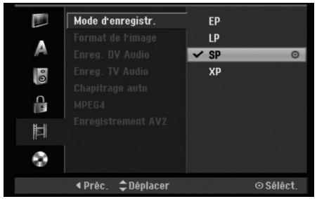 LG-GOLDSTAR RH188S - Réglages de l'enregistrement - 1