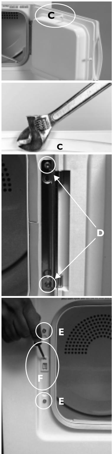 LADEN EC 3298 BLANC - Réversibilité de la porte - 1