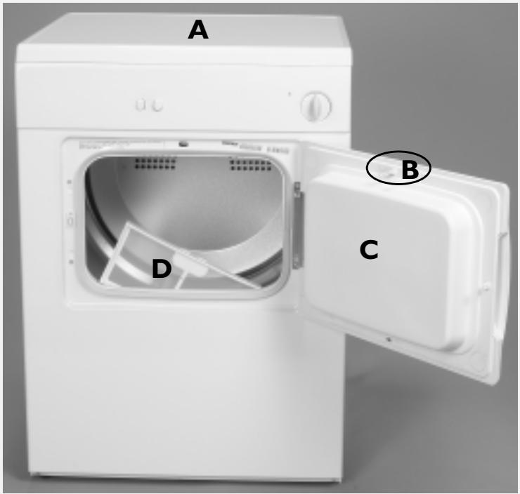 LADEN EC 3298 BLANC - DESCRIPTION DU SÈCHE-LINGE - 1