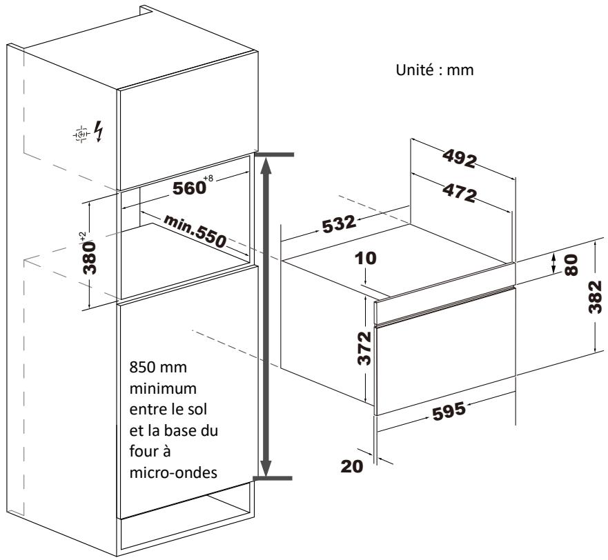 THOMSON TCBI34BK - Meuble d'installation - 1