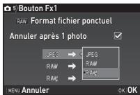 PENTAX K-70 - Sélectionnez ou pour [annuler après 1 photo] - 1