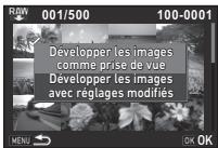 PENTAX K-70 - Sélectionnez la méthode de réglage des paramètres et appuyez sur OK. - 1