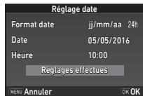 PENTAX K-70 - Réglage de la date et de l'heure - 3
