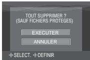 IVC GZ-fMG130EX - Sélectionner [EXECUTER ET QUITTER] (lors de l'exécution de [SUPPRIMER]) ou [QUITTER] (lors de l'exécution de [PROTEGER]). - 3
