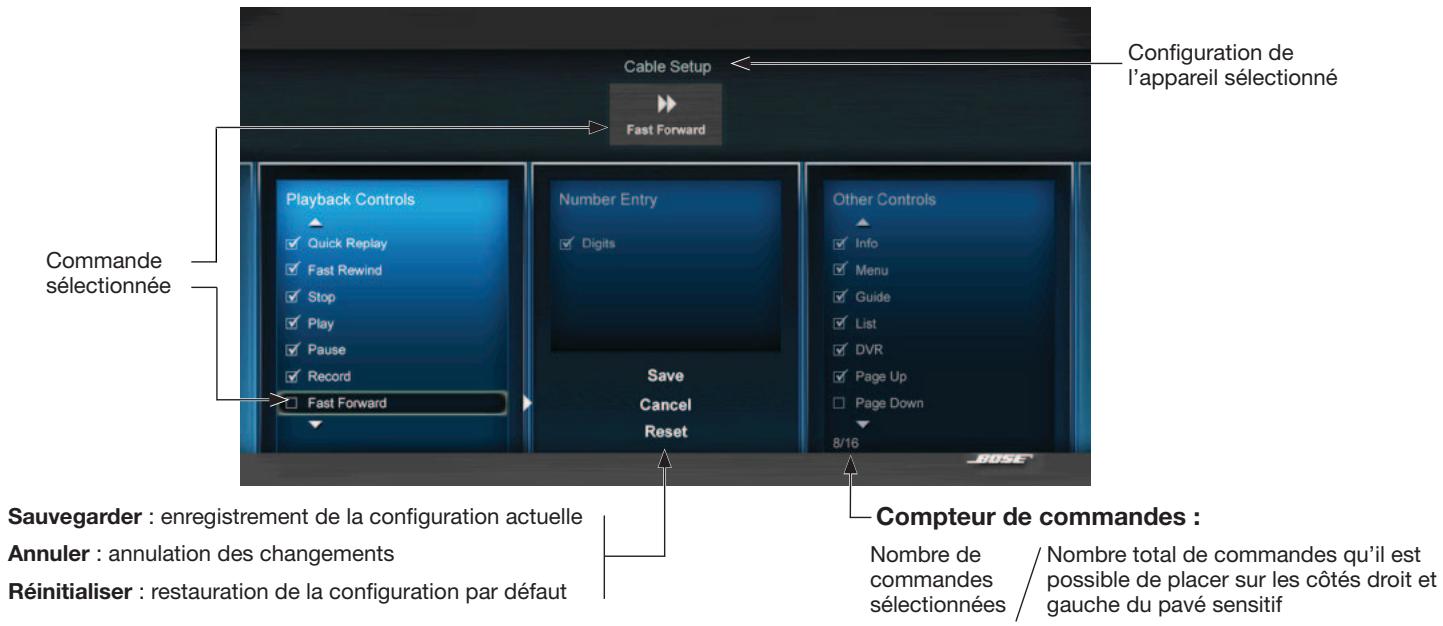 BOSER VIDEOWAVE 55S3 - Personnalisation du bloc de commandes - 1