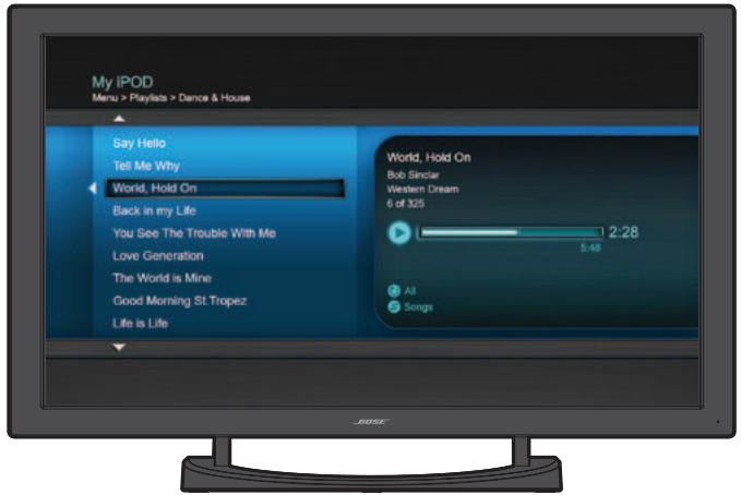 BOSER VIDEOWAVE 55S3 - Lecture du contenu d'un iPod ou d'un iPhone - 1