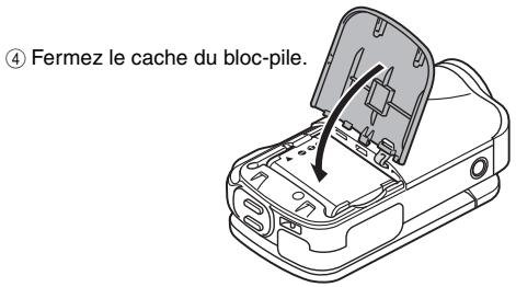 SANYO GH1 - Installation du bloc-pile - 2