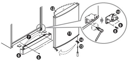 LG-GOLDSTAR GC-F3998BLQ - Comment renverser la porte - 2