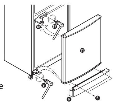 LG-GOLDSTAR GC-F3998BLQ - Comment renverser la porte - 6