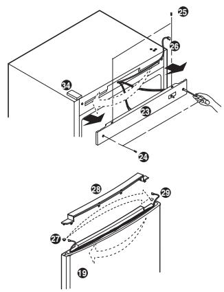 LG-GOLDSTAR GC-F3998BLQ - Comment renverser la porte - 5