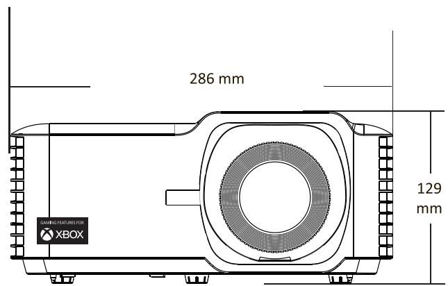 VIEWSONIC LS710-4K - Projektormaße - 2