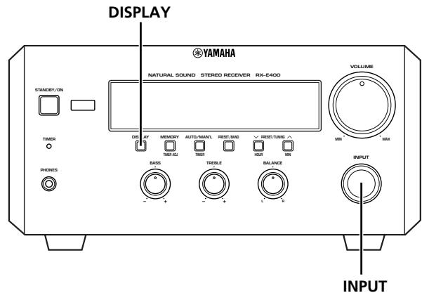 YAMAHA CRX-E400 - Réglage de luminosité de l'afficheur - 1