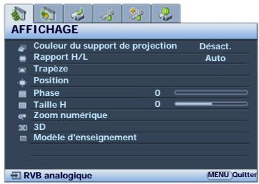 BENQ MW663 - Utilisation des menus - 3