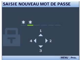 BENQ MW663 - Définition d'un mot de passe - 1
