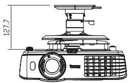 BENQ MW663 - Configuration de montage au plafond - 2