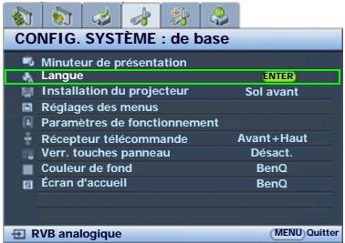 BENQ MW663 - Utilisation des menus - 5