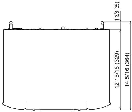 MARANTZ NA6005 - Dimensions (unité : po (mm)) - 1