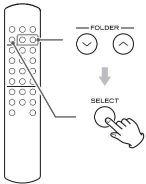 TEAC PD501HR S SILVER - Sélection d'un dossier - 1