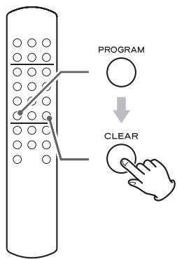 TEAC PD501HR S SILVER - Effacement d'une partie du programme - 1