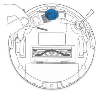 ECOVACS ASPI-ROBOTD601 - Brosse principale et brosses latérales - 4