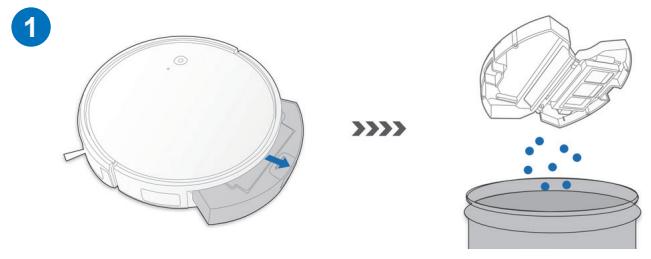 ECOVACS ASPI-ROBOTD601 - Réservoir à poussière et filtres - 1