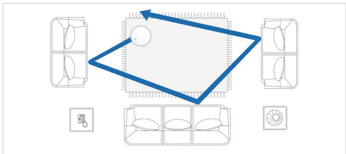 ECOVACS ASPI-ROBOTD601 - Reinigung im AUTO-Modus - 3