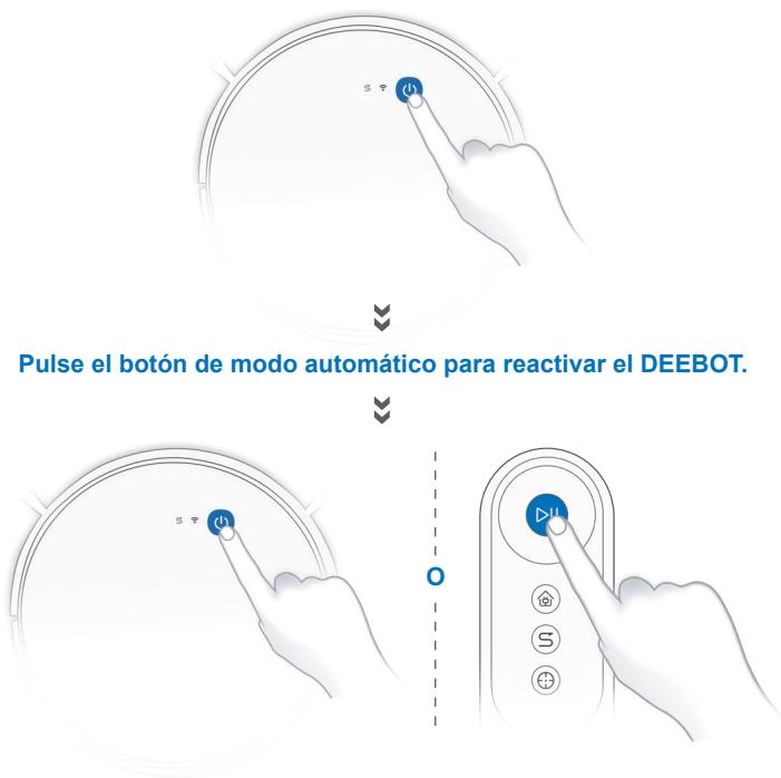 ECOVACS ASPI-ROBOTD601 - Pausa, reactivación, apagado - 3