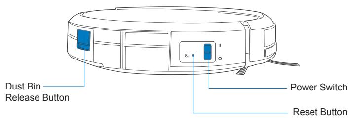 ECOVACS ASPI-ROBOTD601 - Product Diagram - 2