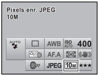 PENTAX KM+KC+18/55+50/200 - Utilisez le bouton de navigation (▲▼▲▶) pour sélectionnner [Pixels enrich. JPEG] puis appuyez sur le bouton OK. - 1